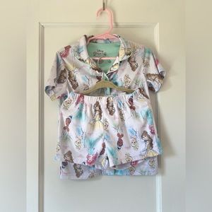 Disney Princess two piece pajama shirt set